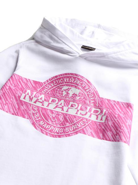 KIDS B-PINZON Felpa in cotone con cappuccio Bright white - Felpe Bambini