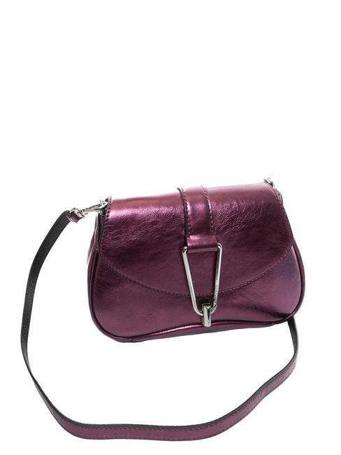HIMMA Pochette in pelle laminata pulp pink - Borse Donna