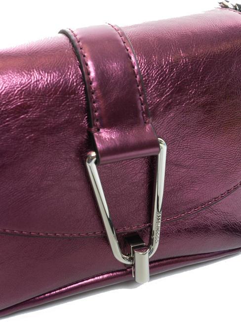 HIMMA Pochette in pelle laminata pulp pink - Borse Donna