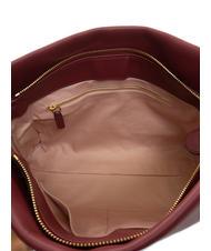 COCCINELLE BOHEME GRANA DOUBLE Borsa in pelle martellata con tracolla garnet r/pulp p - Borse Donna - 3