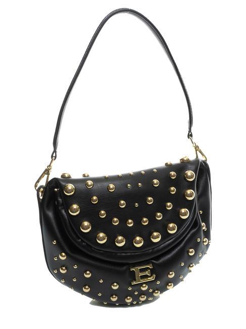 PRINCESS Borsa flap con borchie black gold - Borse Donna