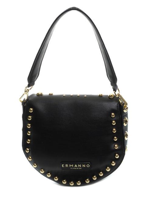 PRINCESS Borsa flap con borchie black gold - Borse Donna