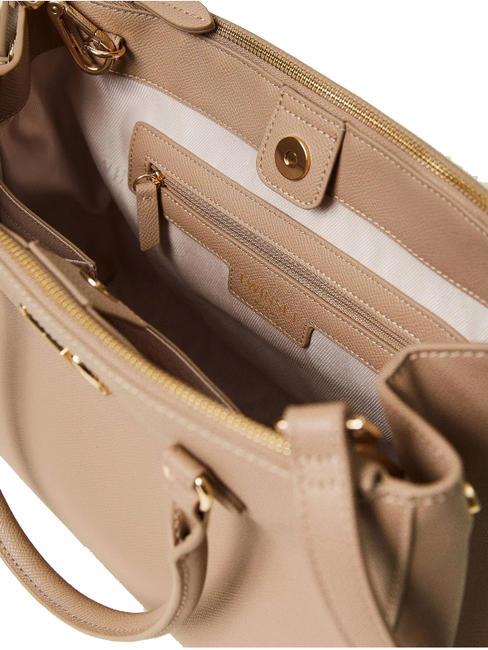 OVAL T Borsa tote con tracolla light taupe - Borse Donna