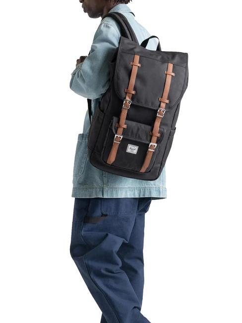 LITTLE AMERICA  Zaino misura standard NERO - Zaini Scuola & Tempo Libero