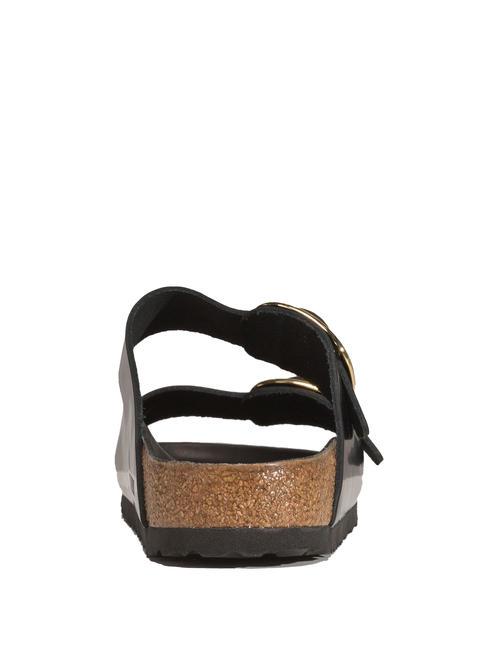 ARIZONA Big Buckle Sandalo ciabatta in pelle shine black - Scarpe Unisex