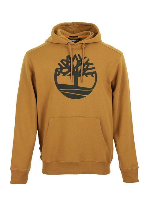 TREE LOGO Felpa con cappuccio wheat boot/black - Felpe Uomo