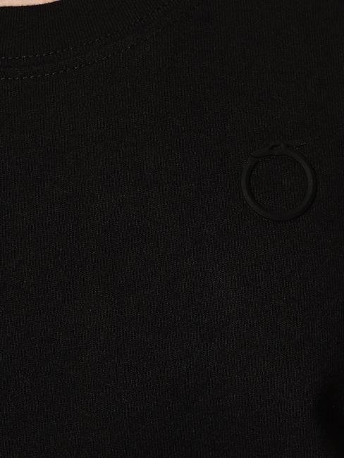 LOGO RING T-Shirt in cotone NERO - T-shirt e Top Donna