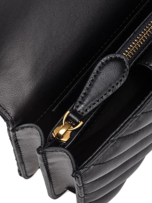 MINI LOVE BAG Borsa one chevron nero-antique gold - Borse Donna