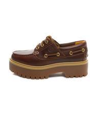 TIMBERLAND BOAT Scarpe da barca alte in pelle rootbeer - Scarpe Donna - 4
