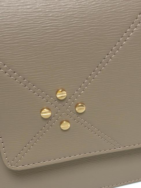 CARRE Tracolla con patta tortora - Borse Donna