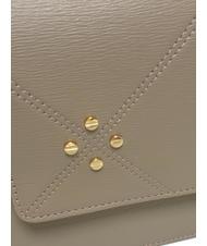 BORBONESE CARRE Tracolla con patta tortora - Borse Donna - 3