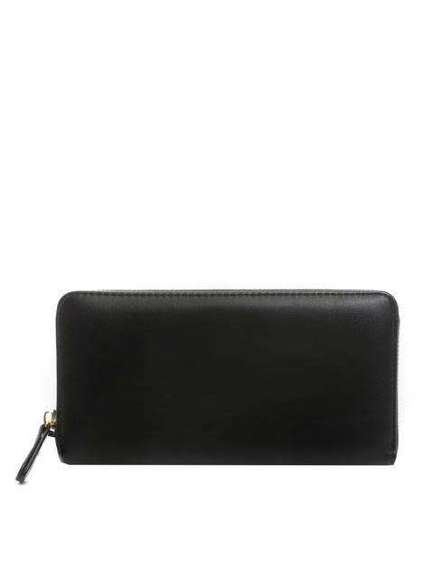 NEW OVAL T Portafoglio grande zip around nero - Portafogli Donna