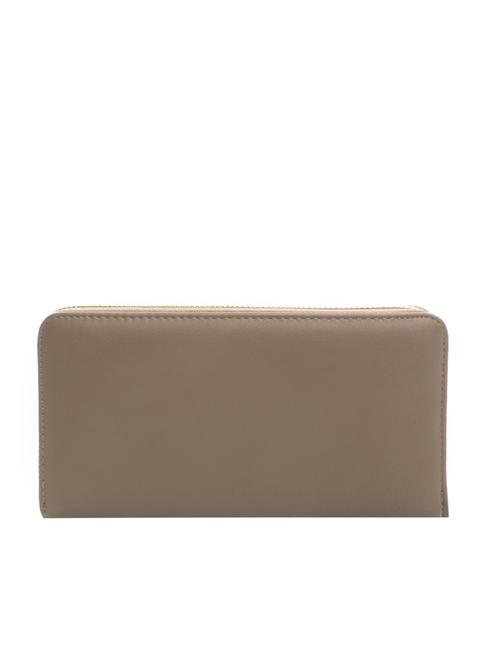 NEW OVAL T Portafoglio grande zip around taupe - Portafogli Donna