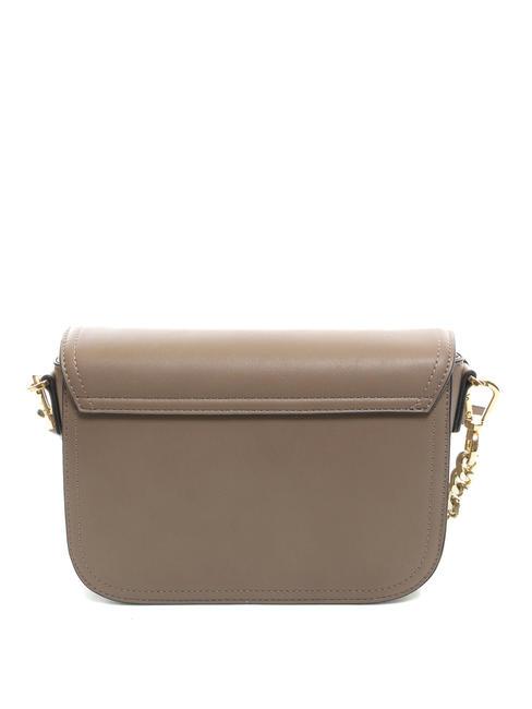 OVAL T Tracolla con patta taupe - Borse Donna