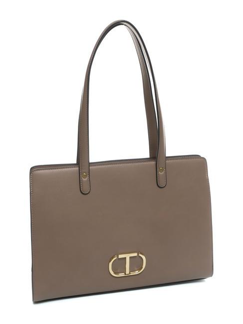 OVAL T Frame bag a spalla taupe - Borse Donna
