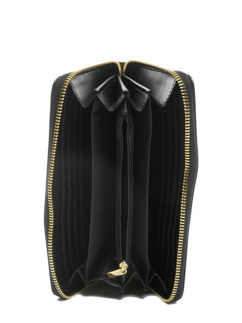 NEW OVAL T Portafoglio grande con zip nero - Portafogli Donna