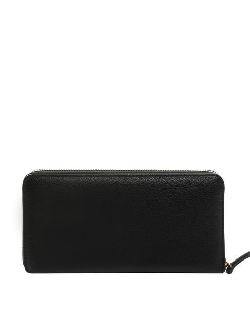 NEW OVAL T Portafoglio grande con zip nero - Portafogli Donna
