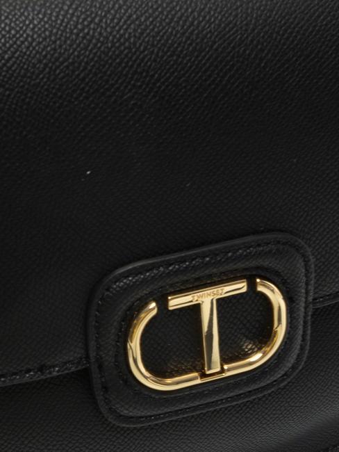 OVAL T Borsa a tracolla con patta nero - Borse Donna