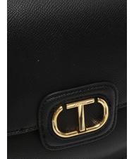 TWINSET OVAL T Borsa a tracolla con patta nero - Borse Donna - 3