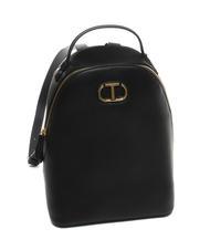 TWINSET OVAL T Zaino con manico e inserto nero - Borse Donna - 3