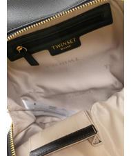 TWINSET OVAL T Zaino con manico e inserto nero - Borse Donna - 4