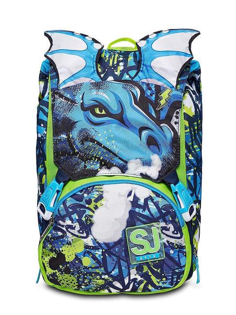 DRAGGHY BOY Zaino grande espandibile acid green - Zaini Scuola & Tempo Libero
