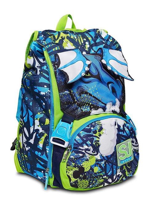 DRAGGHY BOY Zaino grande espandibile acid green - Zaini Scuola & Tempo Libero