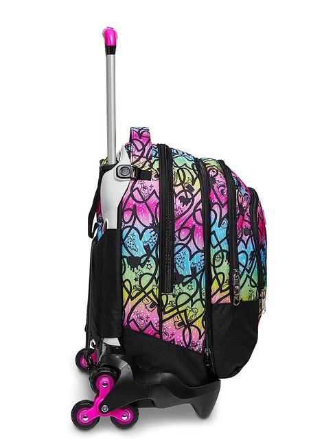 COLOUR EXPRESSION JACK Zaino trolley sganciabile, doppio zaino RHODAMINE RED - Zaini con carrello