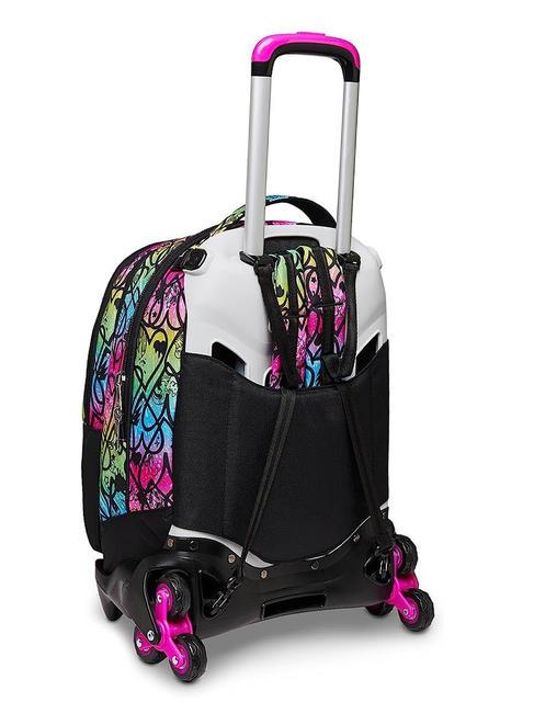 COLOUR EXPRESSION JACK Zaino trolley sganciabile, doppio zaino RHODAMINE RED - Zaini con carrello