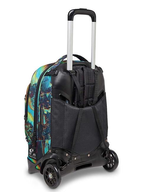 NEW PLUG FANTASY Zaino Trolley Sganciabile, 2 ruote digital blue - Zaini con carrello