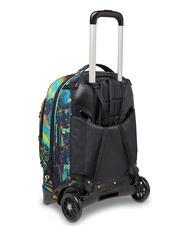 INVICTA NEW PLUG FANTASY Zaino Trolley Sganciabile, 2 ruote digital blue - Zaini con carrello - 4