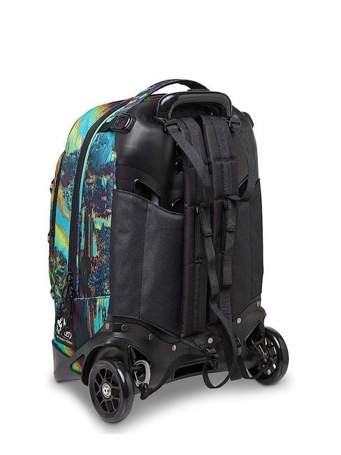 NEW PLUG FANTASY Zaino Trolley Sganciabile, 2 ruote digital blue - Zaini con carrello