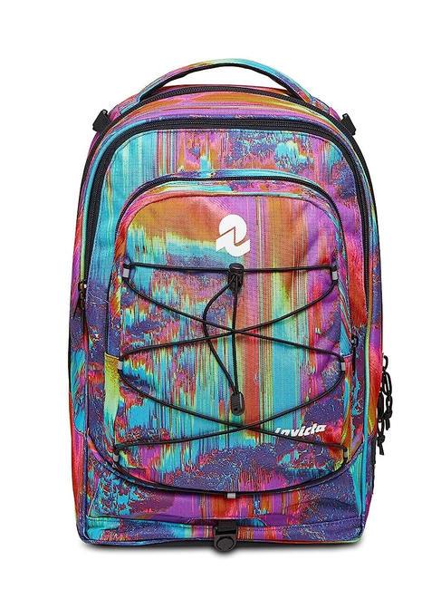 NEW PLUG FANTASY Zaino Trolley Sganciabile, 2 ruote digital multicolor - Zaini con carrello