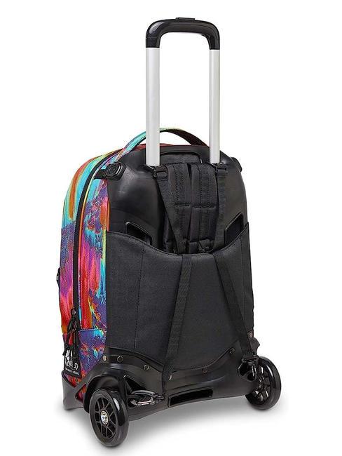 NEW PLUG FANTASY Zaino Trolley Sganciabile, 2 ruote digital multicolor - Zaini con carrello