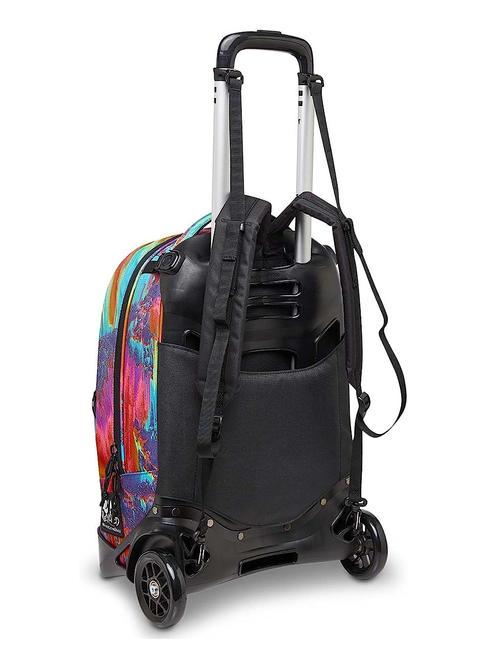 NEW PLUG FANTASY Zaino Trolley Sganciabile, 2 ruote digital multicolor - Zaini con carrello
