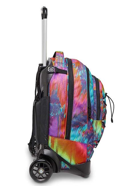 NEW PLUG FANTASY Zaino Trolley Sganciabile, 2 ruote digital multicolor - Zaini con carrello