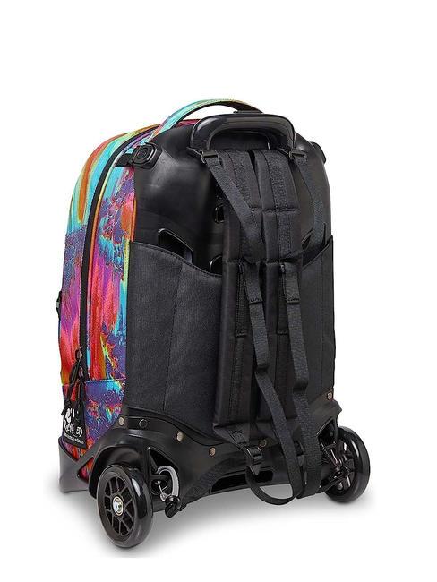 NEW PLUG FANTASY Zaino Trolley Sganciabile, 2 ruote digital multicolor - Zaini con carrello