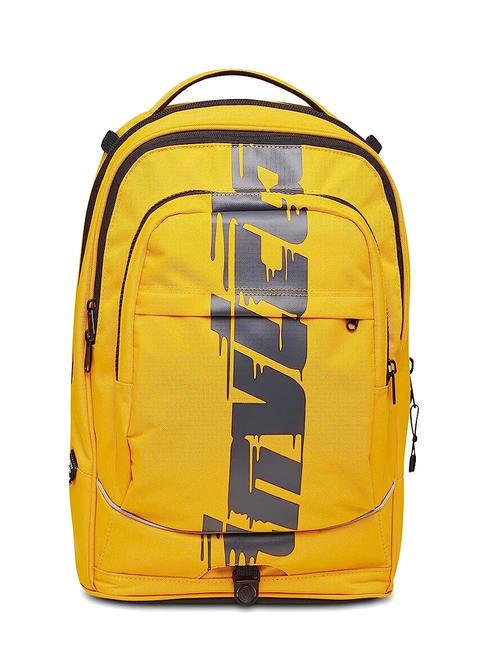 NEW PLUG LOGO Zaino Trolley Sganciabile, 2 ruote saffroran - Zaini con carrello