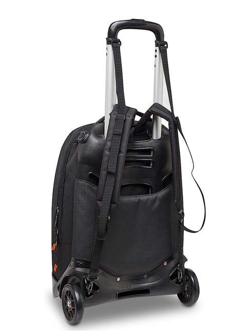 NEW PLUG LOGO Zaino Trolley Sganciabile, 2 ruote Nero - Zaini con carrello