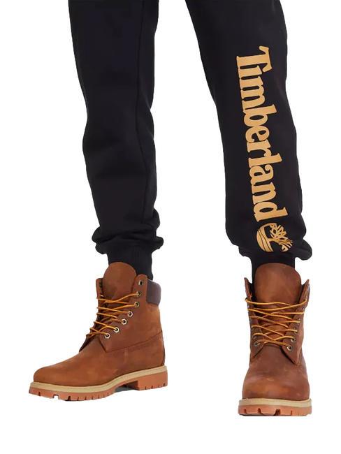LINEAR LOGO REGULAR Pantaloni jogger black/wheat boot - Tute sportive Uomo