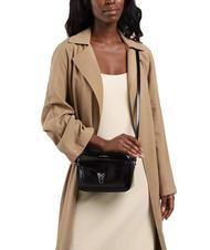 COCCINELLE BEAT SHINY Borsa a tracolla in pelle Nero - Borse Donna - 4