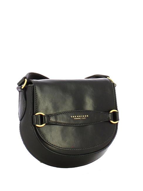 BETTINA Mini Bag a tracolla, in pelle Nero Oro - Borse Donna