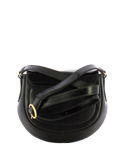 BETTINA Mini Bag a tracolla, in pelle Nero Oro - Borse Donna