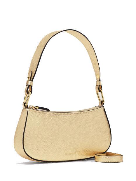 MERVEILLE Borsa a spalla in pelle martellata golden - Borse Donna