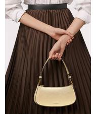 COCCINELLE MERVEILLE Borsa a spalla in pelle martellata golden - Borse Donna - 4