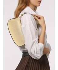 COCCINELLE MERVEILLE Borsa a spalla in pelle martellata golden - Borse Donna - 5