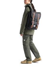 HERSCHEL LITTLE AMERICA MID Zaino porta PC 15,6" navy tan - Zaini Scuola & Tempo Libero - 3