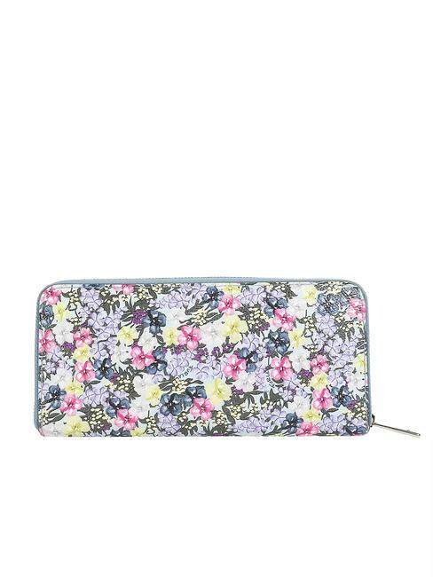 CAMELIA Portafoglio zip around grande pelle toni minty - Portafogli Donna