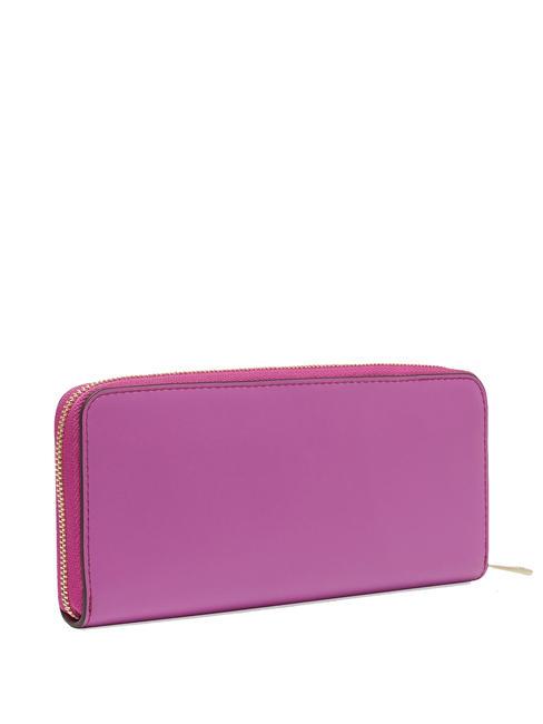 CAMELIA Portafoglio zip around grande in pelle violet - Portafogli Donna