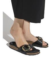 BIRKENSTOCK MADRID BIG BUCKLE Sandalo in pelle verniciata shine black - Scarpe Donna - 8